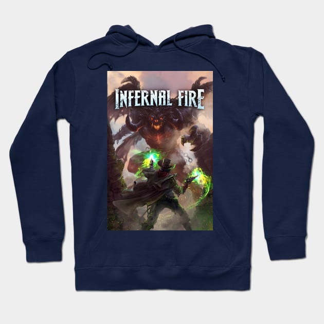 Infernal Fire: Legends of the Wild Weird West Hoodie by Joseph J Bailey Author Designs